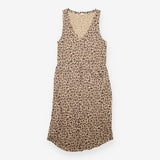 Dress Leopard Print Sleeveless Midi