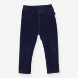 Velour Jogger Navy with Fake Pockets in the Front