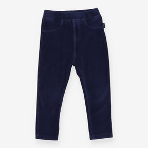 Velour Jogger Navy with Fake Pockets in the Front