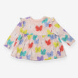 Jersey Dress Pink Butterflies