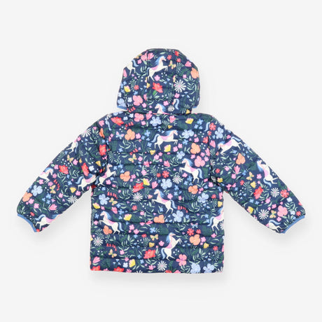 Navy horse coat reversible