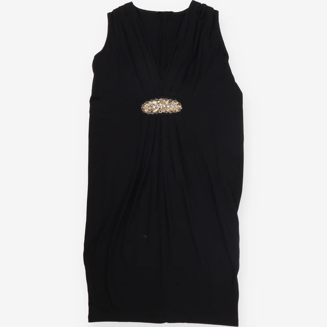 Black Beaded Empire Line Occasion Dress