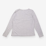 White Stuff Grey Marl Long Sleeve Henley Neck Jers