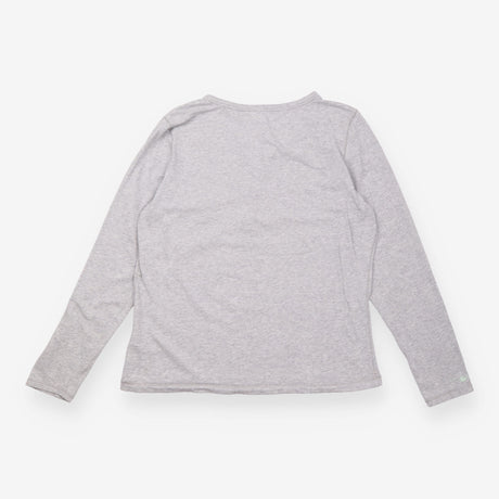 White Stuff Grey Marl Long Sleeve Henley Neck Jers