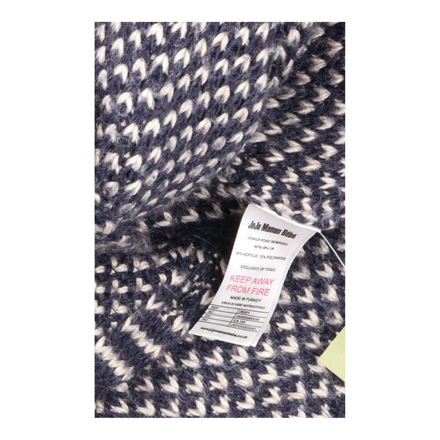 Chunky Knit Belted Waterfall Front Cardigan Navy C