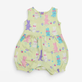 Romper yellow bunny