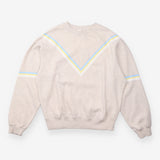 Sweatshirt Winona Chevron Stripe Grey Marl Blue Ye