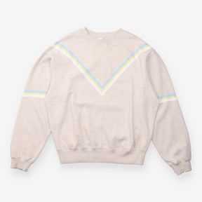 Sweatshirt Winona Chevron Stripe Grey Marl Blue Ye