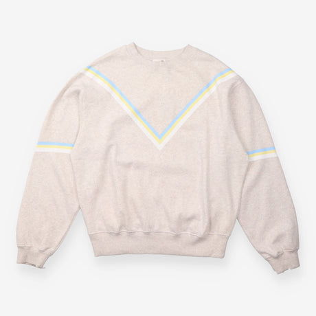 Sweatshirt Winona Chevron Stripe Grey Marl Blue Ye