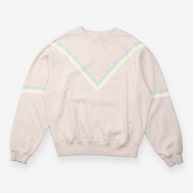 Sweatshirt Winona Chevron Stripe Grey Marl Blue Ye