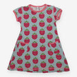 Dress short sleeved grape