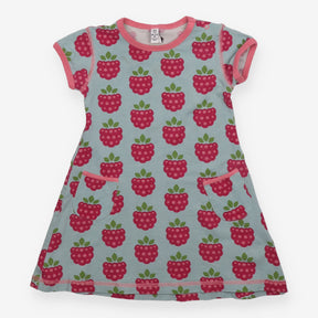 Dress short sleeved grape