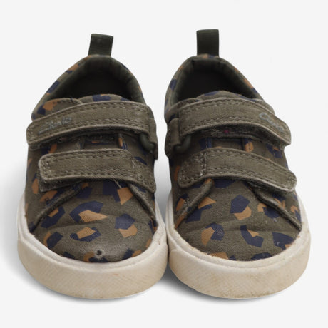 Trainers Green Camo Print