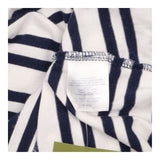 Top Striped Sleeveless Crew Neck