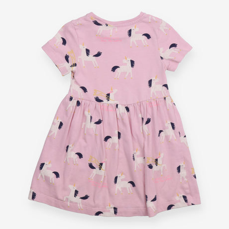 Dress SS pink unicorns