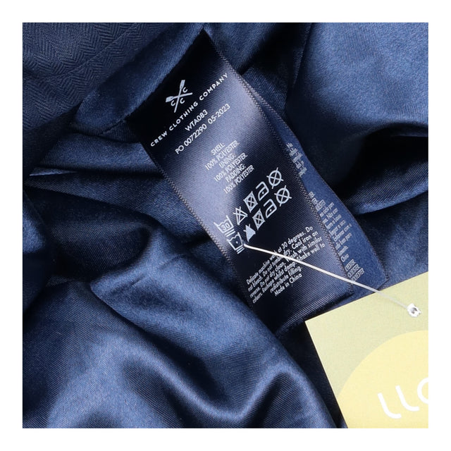 Padded Coat Navy Longline Hooded Heavyweight