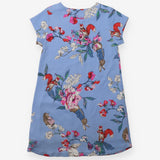 Dress jersey short sleeve blue Peter Rabbit floral