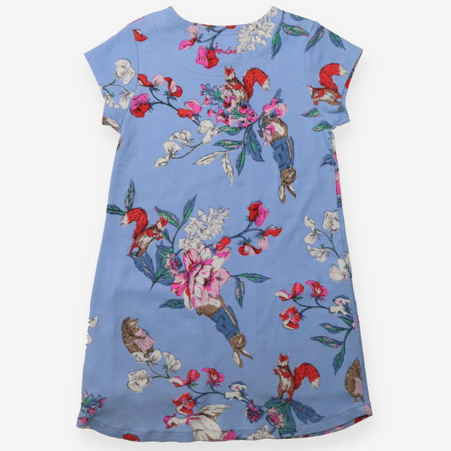 Dress jersey short sleeve blue Peter Rabbit floral