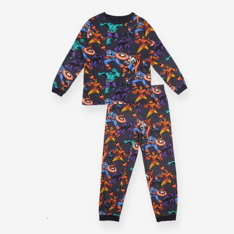 Pyjamas Long Sleeve Black Avengers