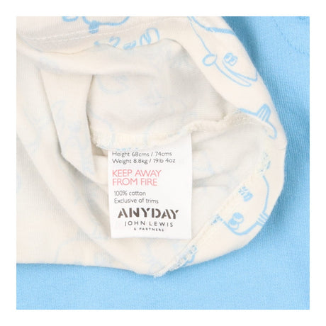 Dungaree & Tee Outfit Blue 'Sea You Later'