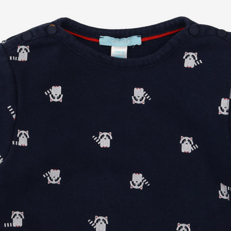 Navy Raccoon Long Sleeve