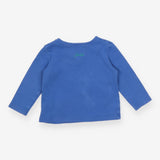 Blue long sleeve t-shirt with frog