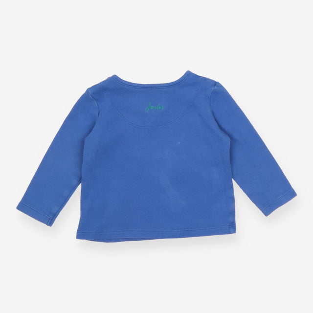 Blue long sleeve t-shirt with frog