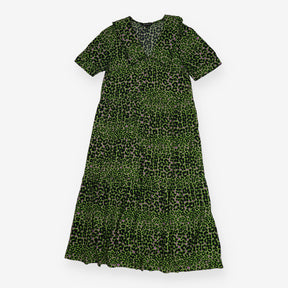 Fluro Animal Collar Midi Dress Multicolour Print
