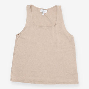 Yoga Vest top Oatmeal Modal and Elastane