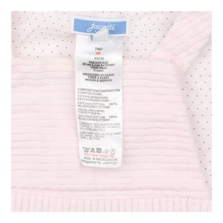 Pink ribbed dungarees