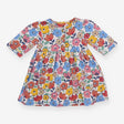 White Tunic with Colourful Flowers