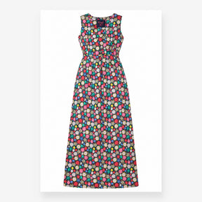 Dress Floral Organic Cotton Sleeveless Maxi