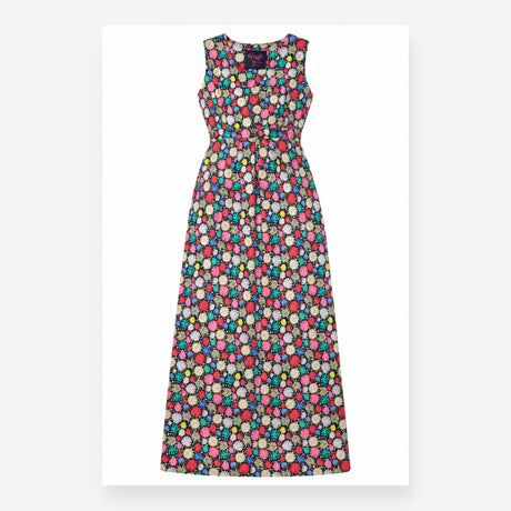 Dress Floral Organic Cotton Sleeveless Maxi