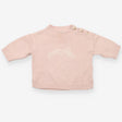 Knit Jumper Pink with Three Buttons