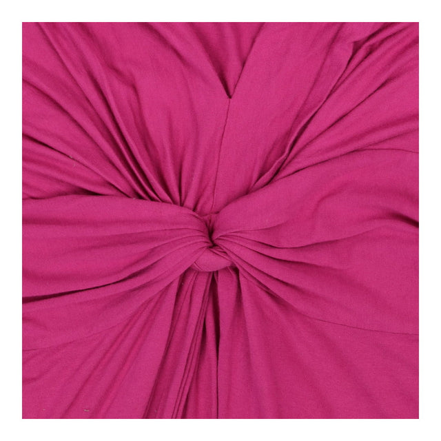 Pink knot front maternity and nursing dress