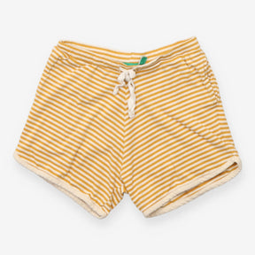 Shorts jersey yellow stripe drawstring