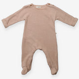 Romper knit pink stripe