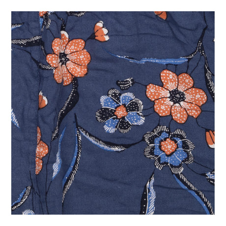 Jumpsuit Navy Orange Blue Floral Sleeveless Strapp