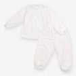 Pyjamas White Frill Neckline Polka Dot