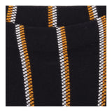 Knit Dress Black Mustard Striped Long Sleeve
