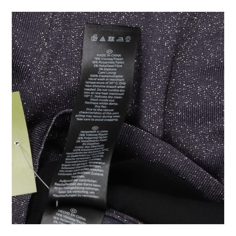Hobbs Metallic Silver Sparkle Faux Wrap Mock Layer