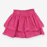 Skirt pink cord tiered 