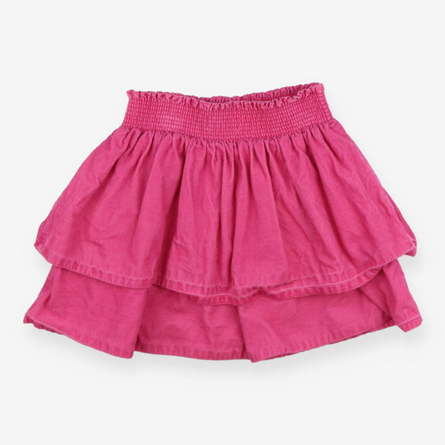 Skirt pink cord tiered 