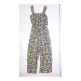Floral Print Wide Leg Maternity Jumpsuit Sleeveles