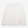 Blouse Long Sleeved Ruffle White