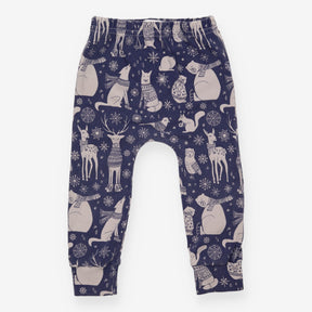 Legging Navy Festive Woodland