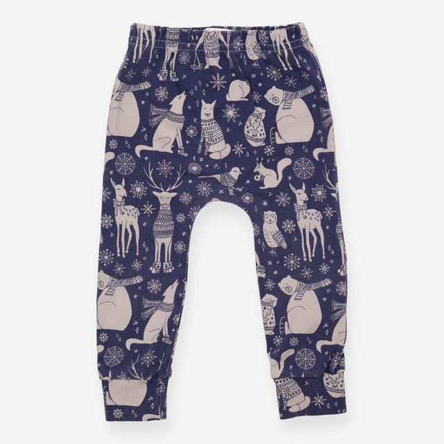 Legging Navy Festive Woodland