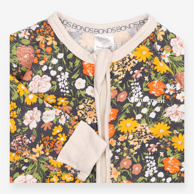 Sleepsuit zip floral