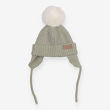 Green Knit Bobble Hat