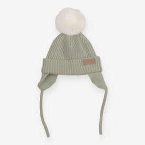 Green Knit Bobble Hat